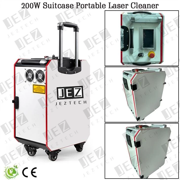 กระเป๋าเดินทาง 200W เครื่องทําความสะอาดเลเซอร์แบบพกพา